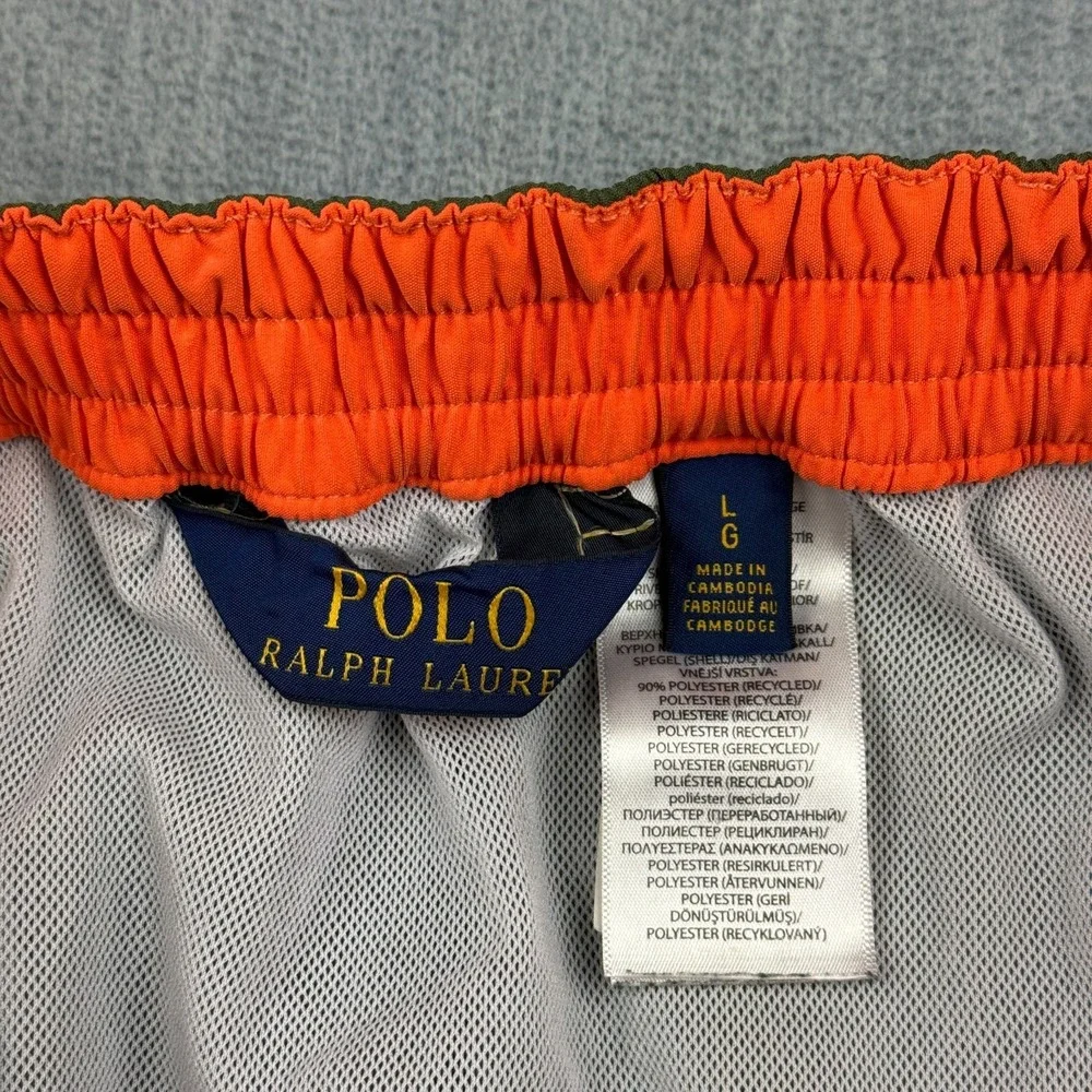 Polo Ralph Lauren Shorts Mens Large Green Kailua Swim Trunks Beach Classic Fit